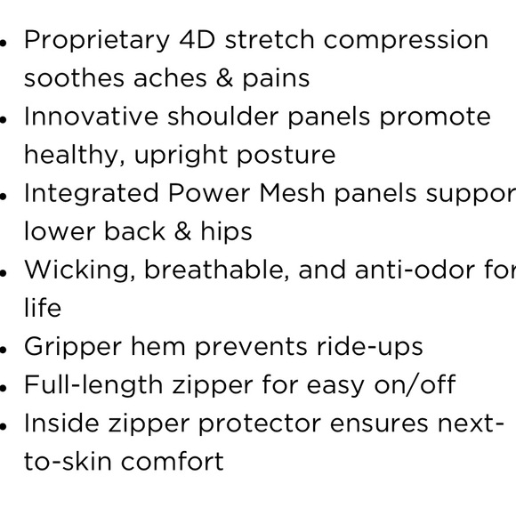 Tommie Copper NWT-2X Back support zip up compression short sleeve - Picture 5 of 7